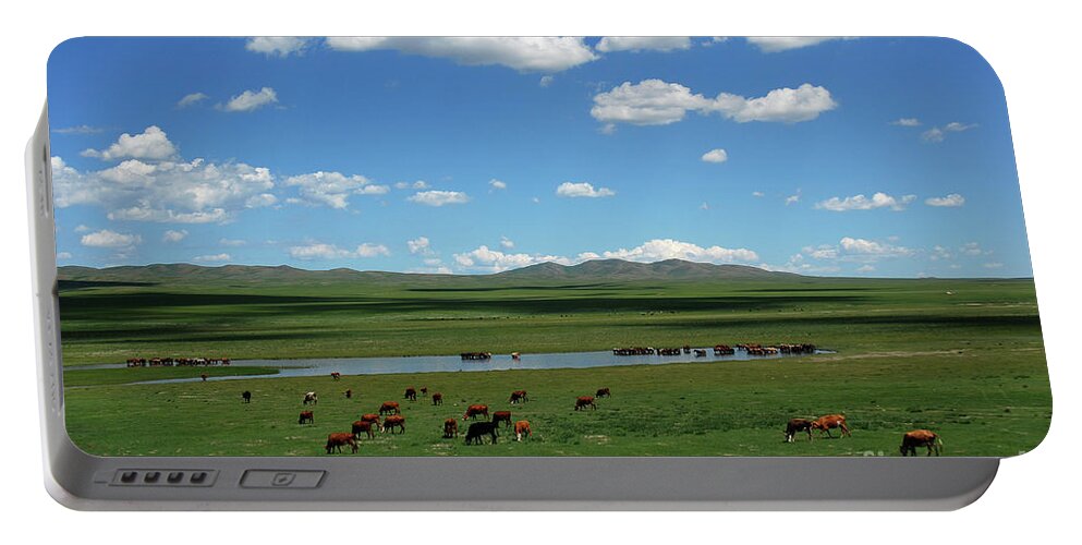 One Day Countryside Portable Battery Charger featuring the photograph One day Countryside by Elbegzaya Lkhagvasuren