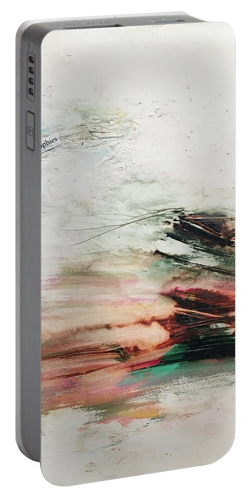 Abstract Art Portable Battery Charger featuring the painting Oracle Incursion by Rodney Frederickson