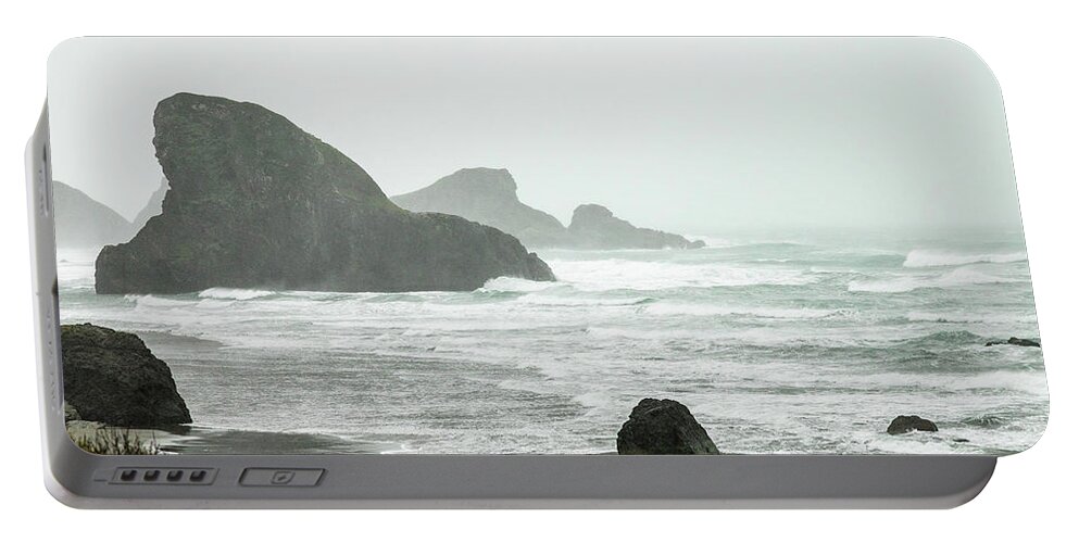 Landscape Portable Battery Charger featuring the photograph Oregon Coast-2 by Claude Dalley