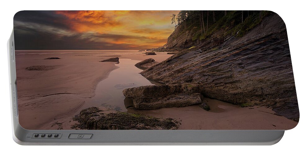 Oregon Portable Battery Charger featuring the photograph Oswald Park at Dusk by Jon Glaser