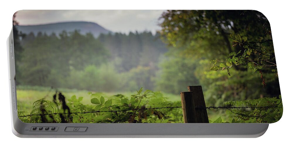 Fence Portable Battery Charger featuring the photograph Outside by Gavin Lewis