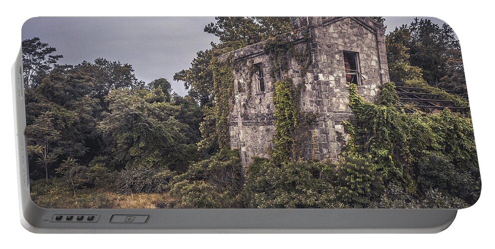Warehouse Portable Battery Charger featuring the photograph Over Grown #1 by Steve Stanger