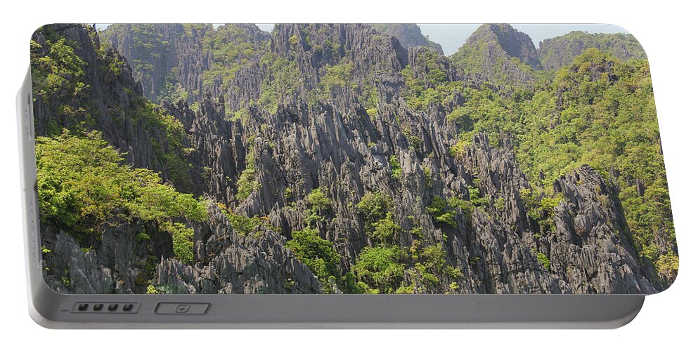 Palawan Portable Battery Charger featuring the photograph Palawan Karst Landscape by Josu Ozkaritz