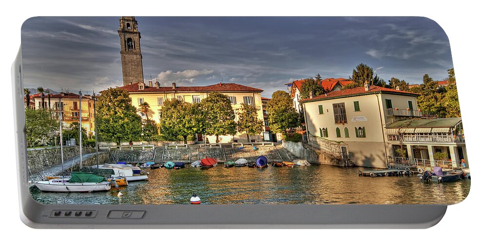 Italy Portable Battery Charger featuring the photograph Pallanza - Lago Maggiore - Italy by Paolo Signorini