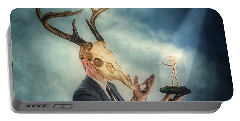 Deer Portable Battery Charger featuring the photograph Parable by Mark Fuller