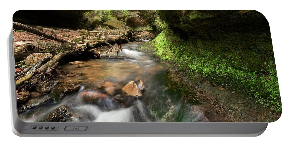 Nate Brack Photography Portable Battery Charger featuring the photograph Parfrey's Glen by Nate Brack