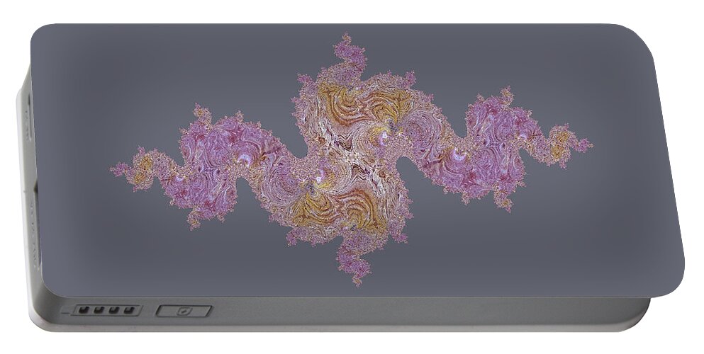 Square Portable Battery Charger featuring the digital art Parfume - Dragon by Themayart