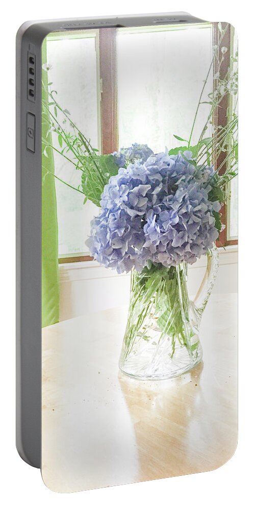 Flowers Portable Battery Charger featuring the photograph Pastels by Geoff Jewett