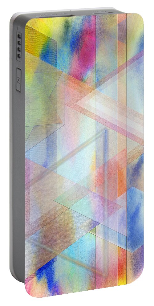 Pastoral Moment Portable Battery Charger featuring the digital art Pastoral Moment by Studio B Prints