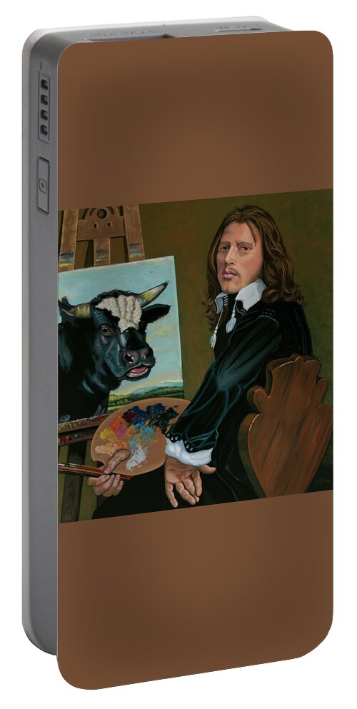 Potter Portable Battery Charger featuring the painting Paulus Potter Painting by Paul Meijering
