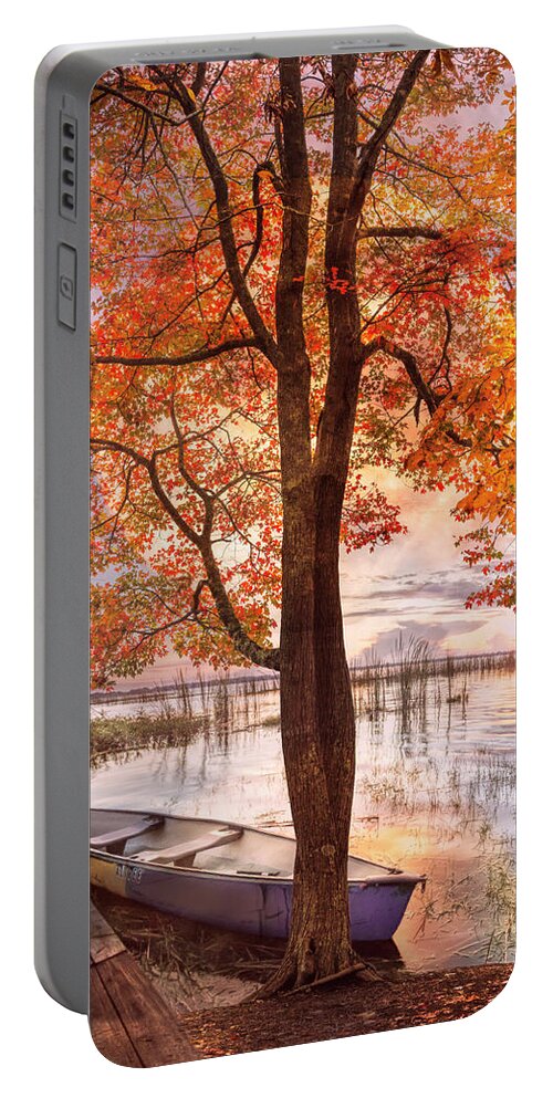 Carolina Portable Battery Charger featuring the photograph Peaceful Evening Float by Debra and Dave Vanderlaan