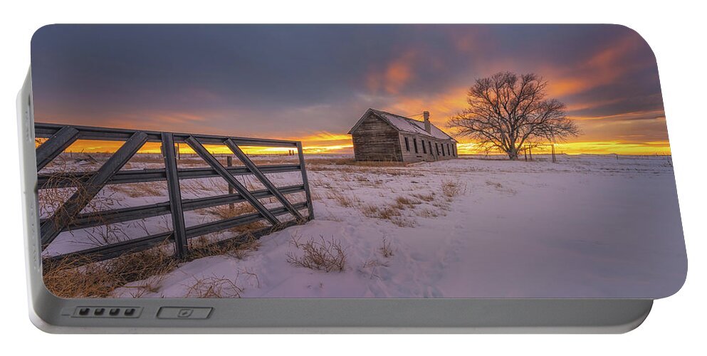 Colorado Portable Battery Charger featuring the photograph Peaceful on the Plains by Darren White