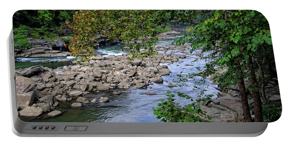 Water Portable Battery Charger featuring the photograph Peaceful River by George Taylor