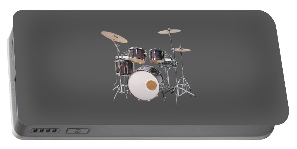 Drums Portable Battery Charger featuring the photograph Percussion by Nancy Ayanna Wyatt