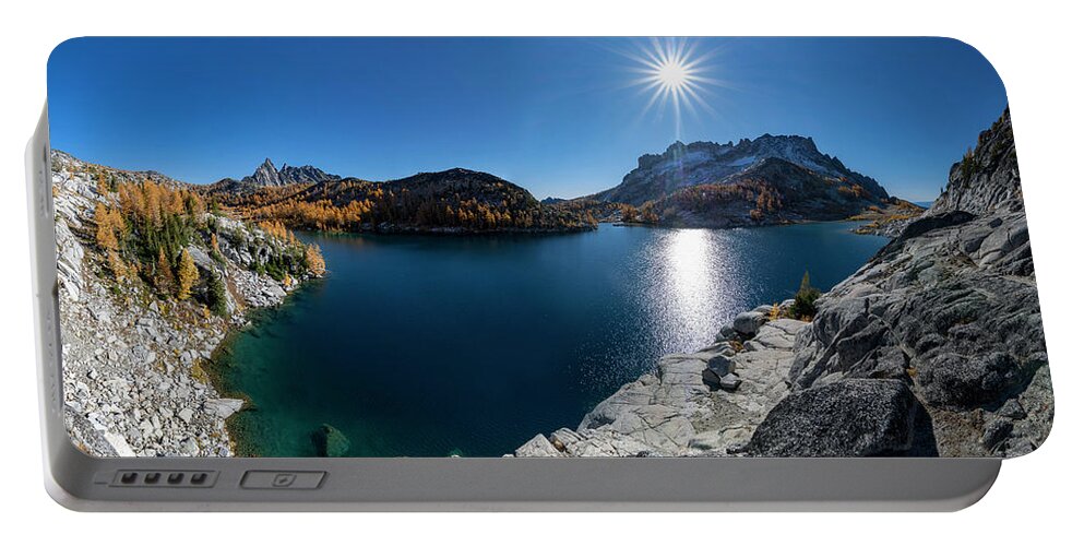 Core Portable Battery Charger featuring the photograph Perfection Lake by Pelo Blanco Photo