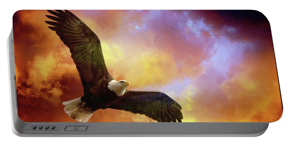 Eagle Portable Battery Charger featuring the photograph Perseverance by Lois Bryan