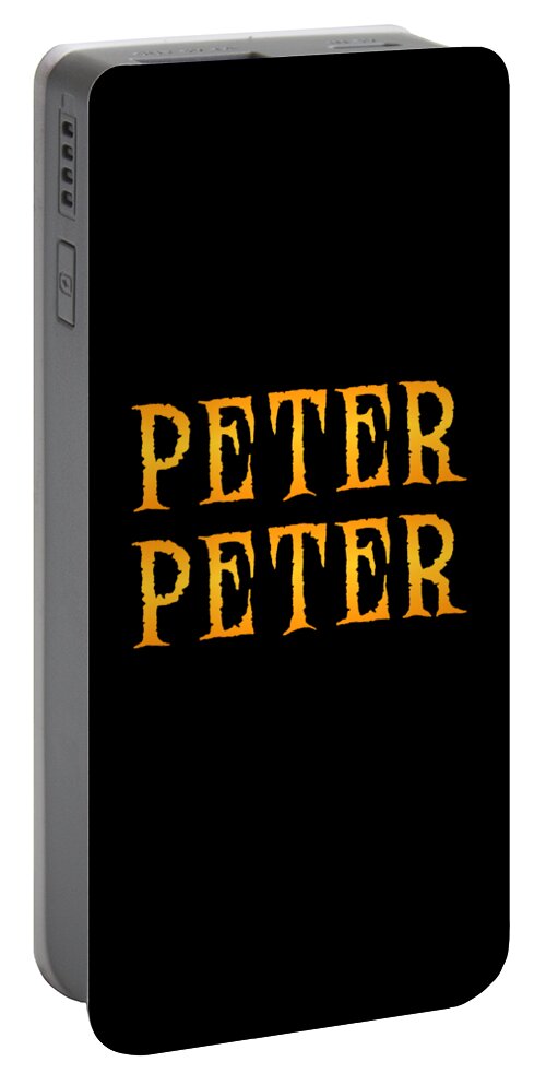 Halloween Portable Battery Charger featuring the digital art Peter Peter Pumpkin Eater Costume by Flippin Sweet Gear