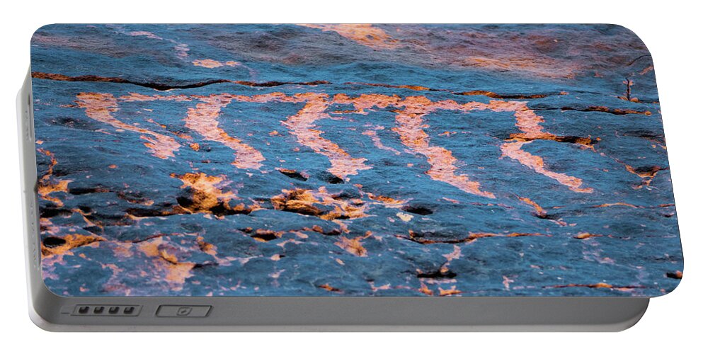 Petroglyphs Portable Battery Charger featuring the photograph Petroglyph II by Marianne Campolongo