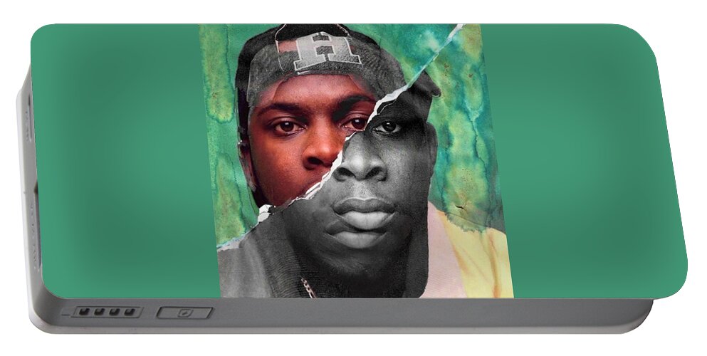 Hiphop Portable Battery Charger featuring the digital art PhifeDAWG by Corey Wynn