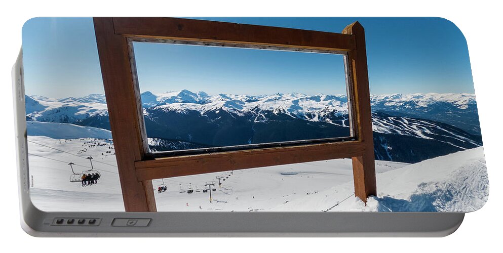 Whistler Canada Portable Battery Charger featuring the photograph Picture Frame by Pelo Blanco Photo