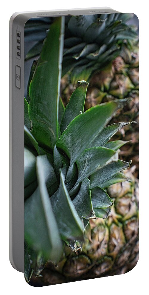 Pineapple Portable Battery Charger featuring the photograph Pineapple Place by Portia Olaughlin