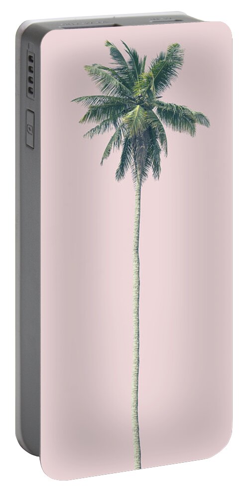 Palm Portable Battery Charger featuring the photograph Pink Palm by Andrew Paranavitana