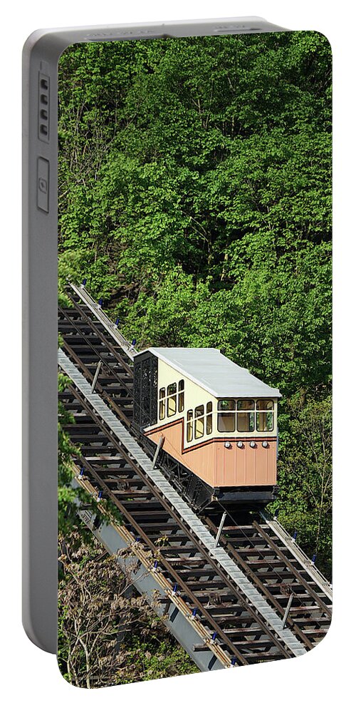 Richard Reeve Portable Battery Charger featuring the photograph Pittsburgh - Monongahela Incline by Richard Reeve