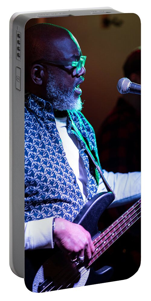 Bar Portable Battery Charger featuring the photograph Playin' by Jim Whitley