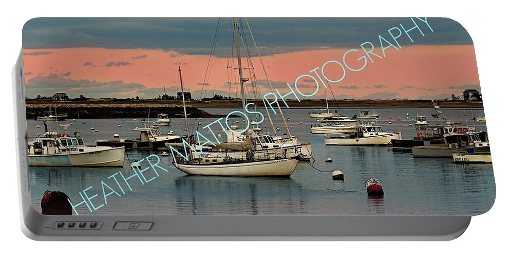 Plymouth Portable Battery Charger featuring the photograph Plymouth Harbor - Summertime by Heather M Photography
