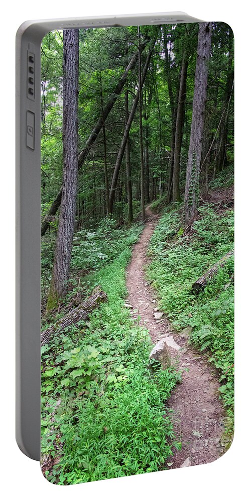 Obed Portable Battery Charger featuring the photograph Point Trail At Obed 13 by Phil Perkins