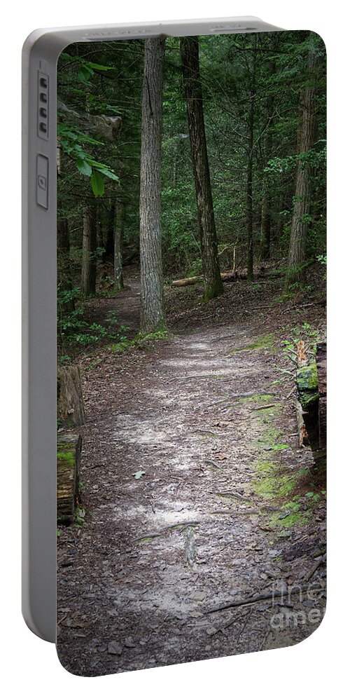 Obed Portable Battery Charger featuring the photograph Point Trail At Obed 18 by Phil Perkins