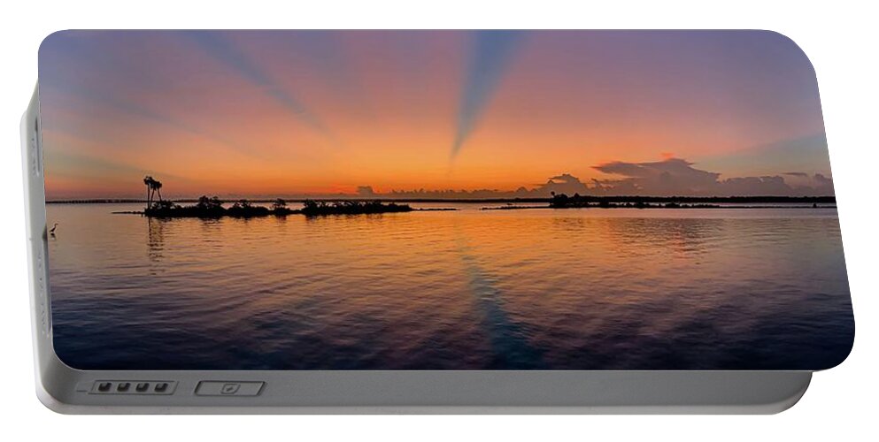St. Johns River Portable Battery Charger featuring the photograph Pointing East by Randall Allen