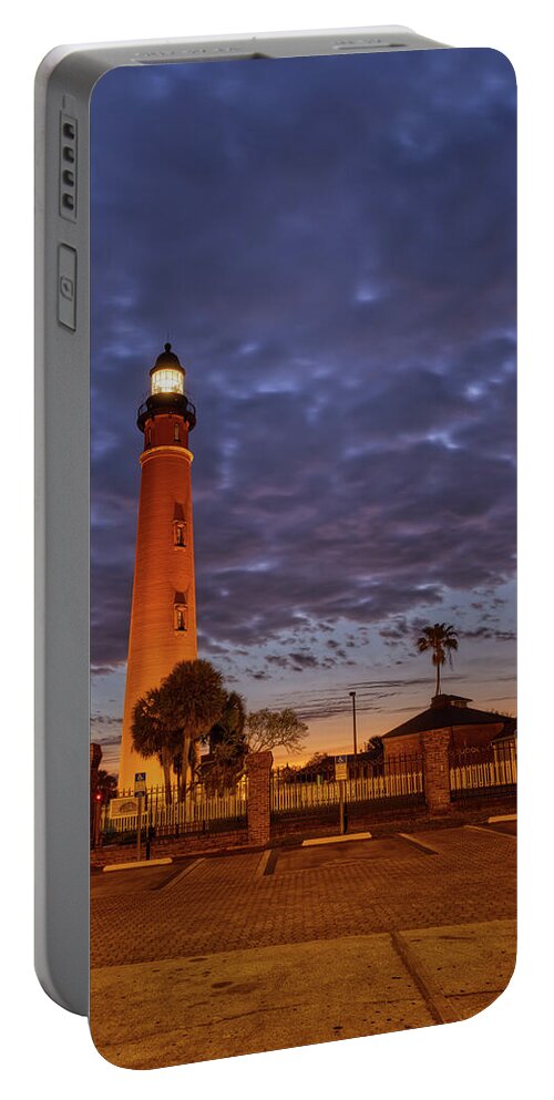 Donnatwifordphotography Portable Battery Charger featuring the photograph Ponce De Leon Lighthouse by Donna Twiford