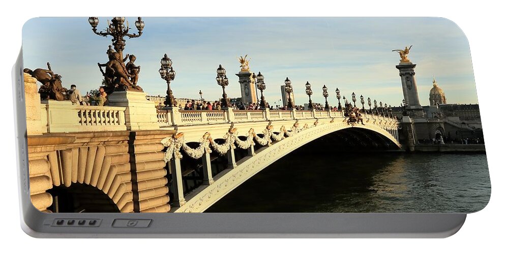 Pont Alexandre Iii Portable Battery Charger featuring the photograph Pont Alexandre III by Mingming Jiang