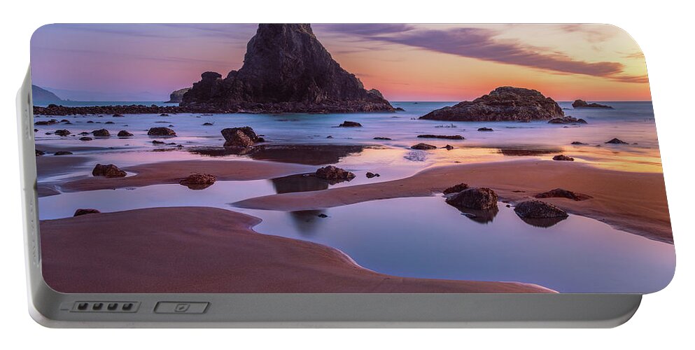 Oregon Portable Battery Charger featuring the photograph Port Orford Tide Pools by Darren White