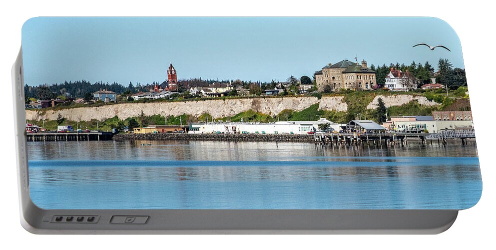 Port Townsend Bluff Portable Battery Charger featuring the photograph Port Townsend Bluff by Tom Cochran