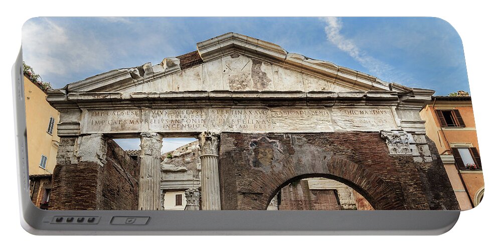 Ancient Portable Battery Charger featuring the photograph Porticus Octaviae in Rome, Italy by Fabiano Di Paolo