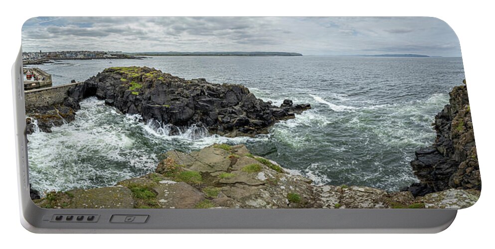 Portstewart Portable Battery Charger featuring the photograph Portstewart Harbour 1 by Nigel R Bell