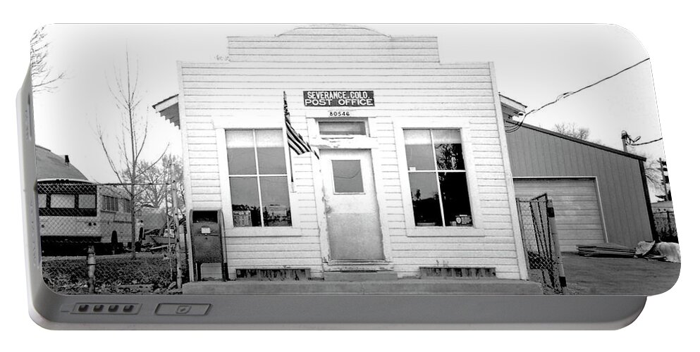 Post Office Portable Battery Charger featuring the photograph Post Office, Severance, Colorado 80546 by Jerry Griffin