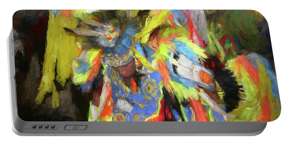 Indian Portable Battery Charger featuring the photograph Pow Wow Colors by Wayne King