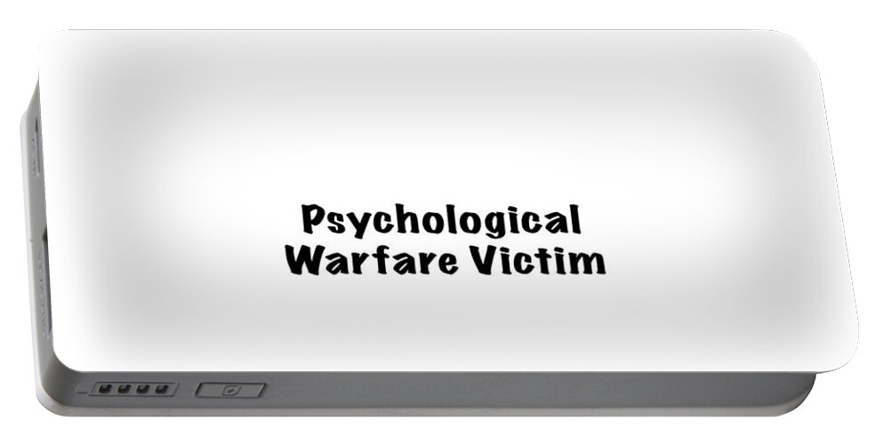 Face Mask Portable Battery Charger featuring the photograph Psychological Warfare Victim by Mark Stout