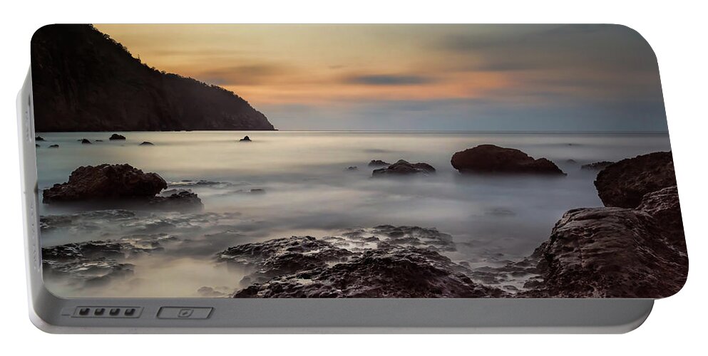 Côte Pacifique Portable Battery Charger featuring the photograph Punta Mirador sunset by Henri Leduc