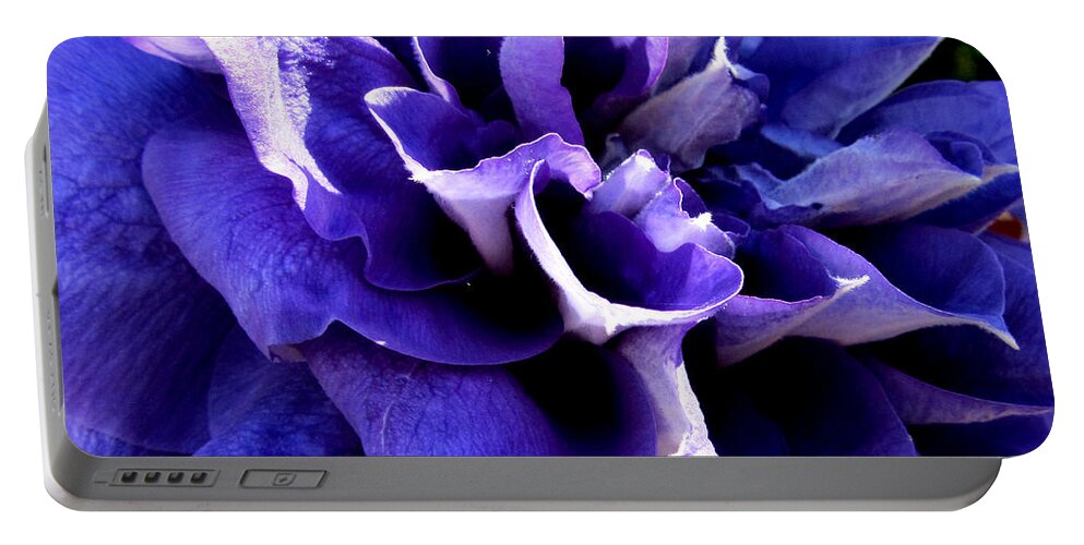 Flower Portable Battery Charger featuring the photograph Purple Splendour by Valerie Travers