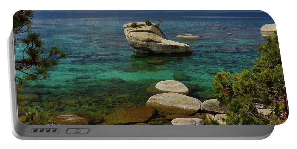  Portable Battery Charger featuring the photograph Bonsai Rock by John T Humphrey