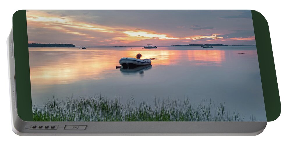Shore Portable Battery Charger featuring the photograph Quiet Marsh by William Bretton