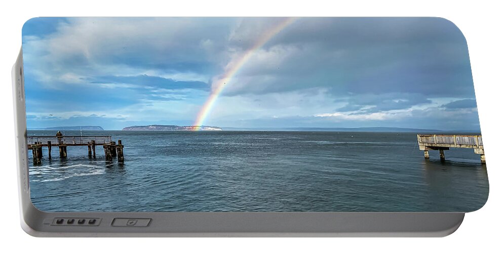 Rainbow Portable Battery Charger featuring the photograph Rainbow by Anamar Pictures