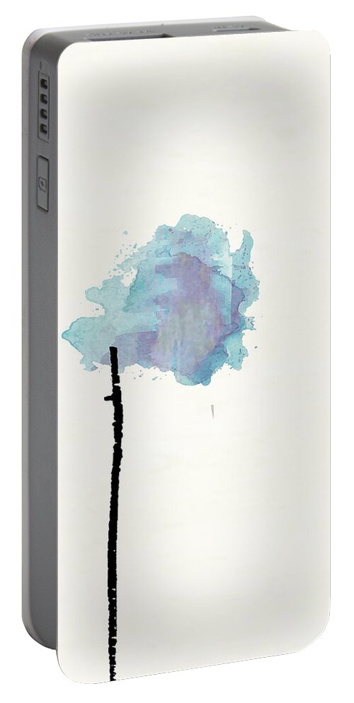 Abstract Portable Battery Charger featuring the digital art Rainy Days And Mondays by Ken Walker