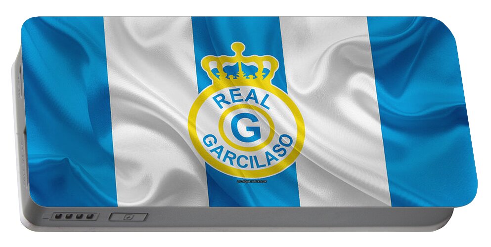 Real Garcilaso Fc 4k Logo Silk Texture Peruvian Football Club Blue White Flag Peruvian Primera Divis Portable Battery Charger For Sale By Phelp Shawkins