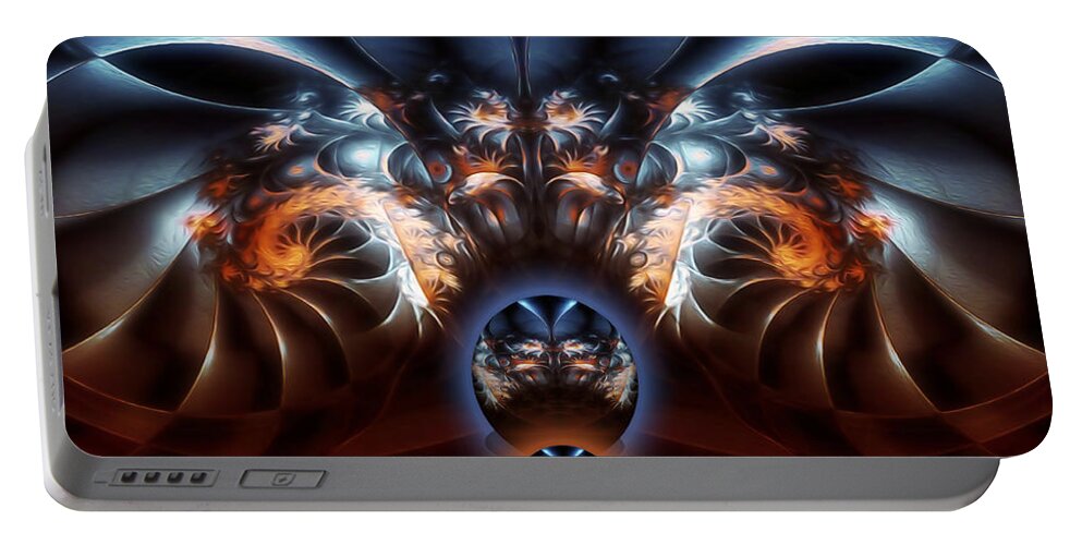 Birth Portable Battery Charger featuring the digital art Rebirth by Jeff Malderez