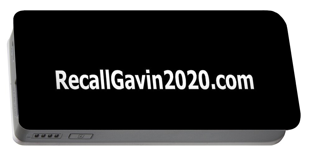 Recall Gavin Newsom Portable Battery Charger featuring the photograph Recall Gavin Newsom Face Mask by Mark Stout
